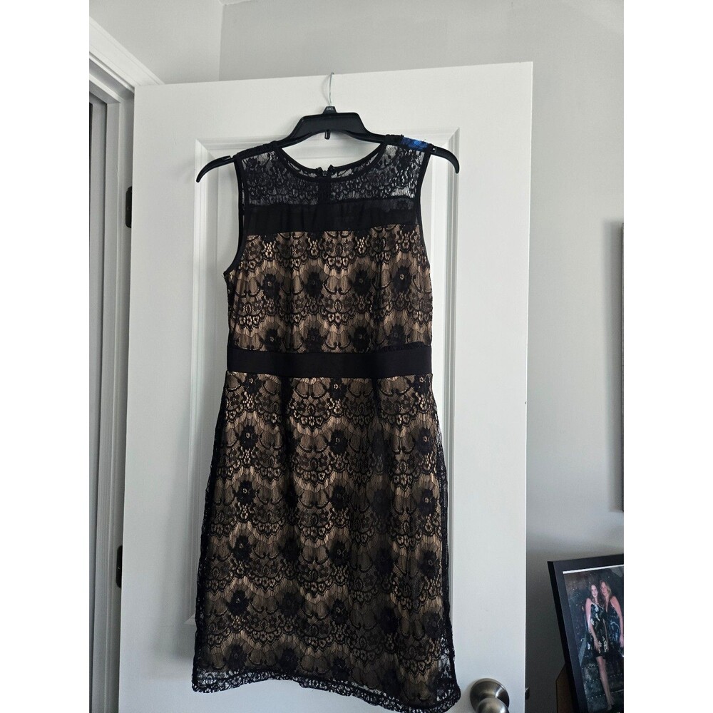 Emma and Michele dress Lace Black Stretch Size 12